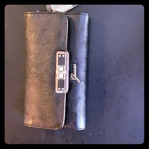 Black leather wallet.